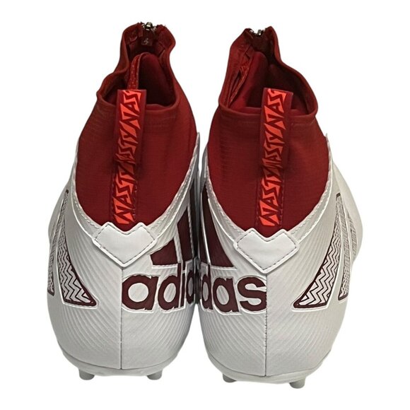 adidas SM Nasty Fly Red/White Lineman Football Cleats Men's Size 14 HP8816 - Picture 6 of 9